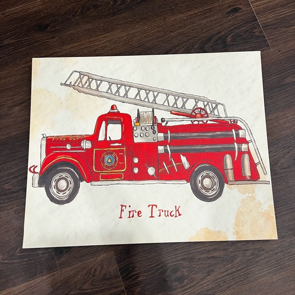 At Home Airplane, Train, Fire Truck Wall Art - Picture 4 of 7